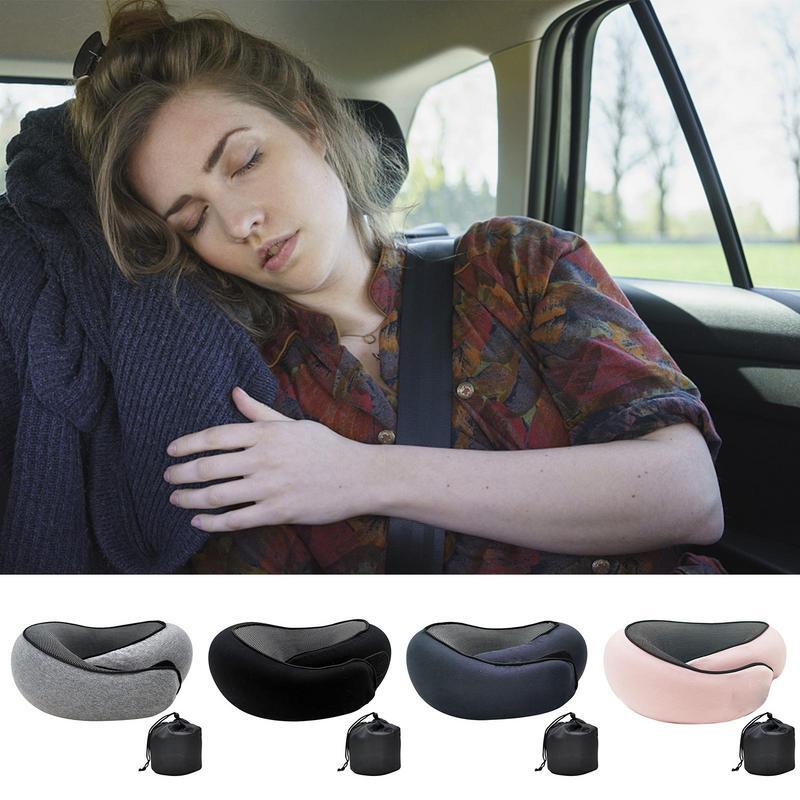 Cuscino da viaggio supporto per il collo in Memory Foam per volo comodo cuscino per la testa accessori per cuscini per il riposo del sonno aereo