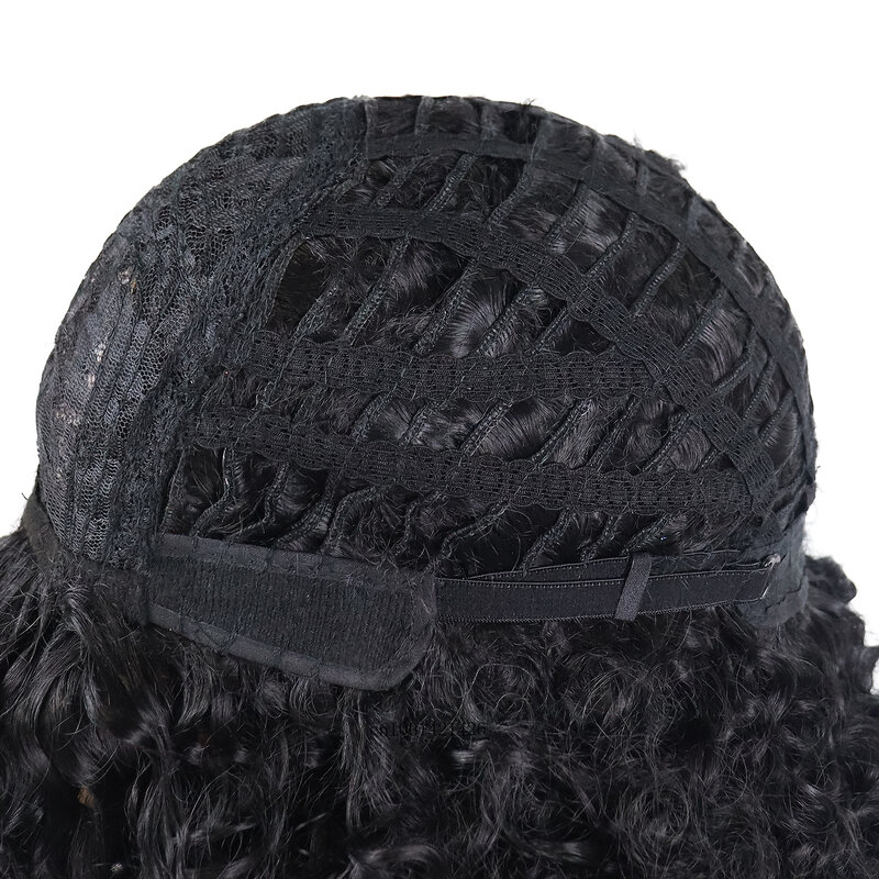 Wig panjang sintetis wanita, rambut palsu hitam sintetis tebal halus untuk pesta Ratu gaya kasual harian
