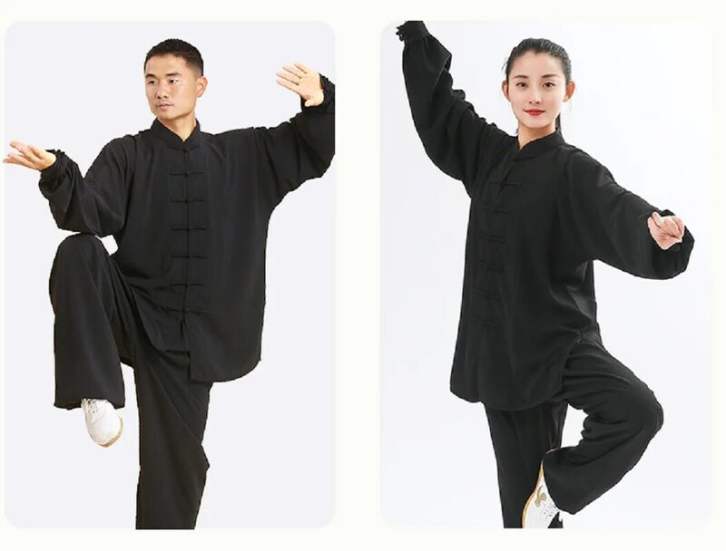 Venda quente chinês tradicional das mulheres dos homens kung fu terno casual ao ar livre roupas esportivas tai chi artes marciais uniforme jaqueta calças conjuntos