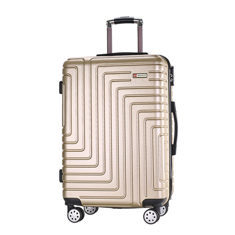 여행 가방 가방 PC 여행 트롤리 케이스 남성용, 음소거 스피너 바퀴 롤링 수하물 잠금 휴대용 가방 10 kg