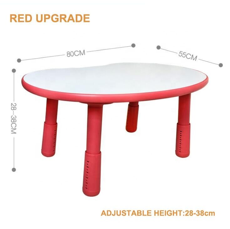 子供のための調節可能な高さの丸いテーブル,幼稚園の家具