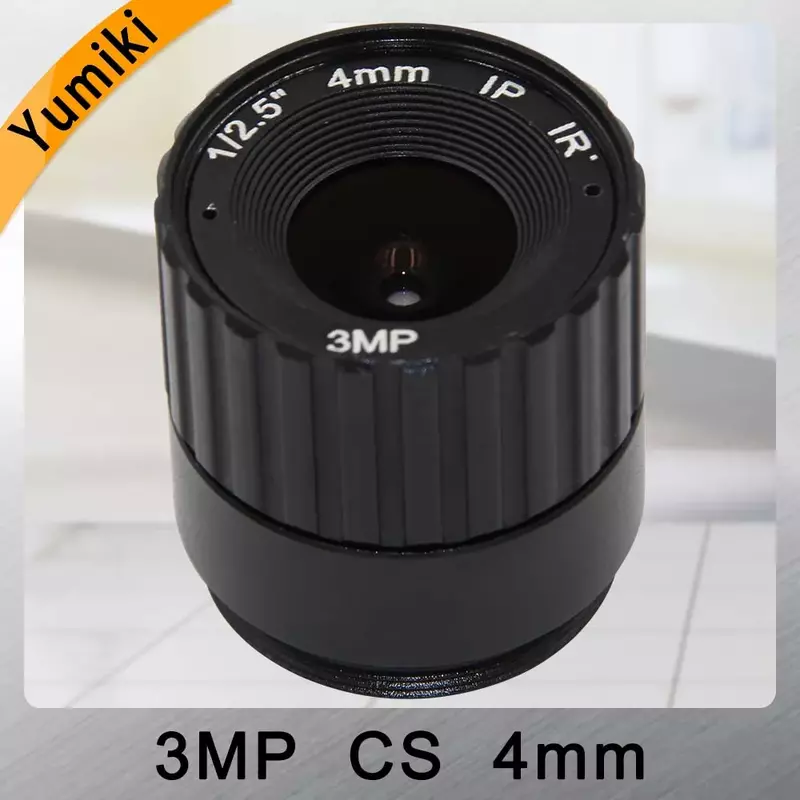 Yumiki-4MM 3MP CCTV 렌즈 1/2.5 "f1, 4 CS 고정 IR 3.0 P/720P 보안 카메라용 1080 메가 픽셀 CCTV 렌즈