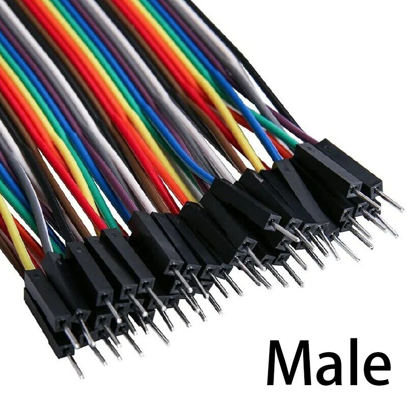 Cable de puente DuPont Line, Cable de Conexión macho a macho + hembra a hembra y macho a hembra para Arduino, KIT de bricolaje, 40 piezas