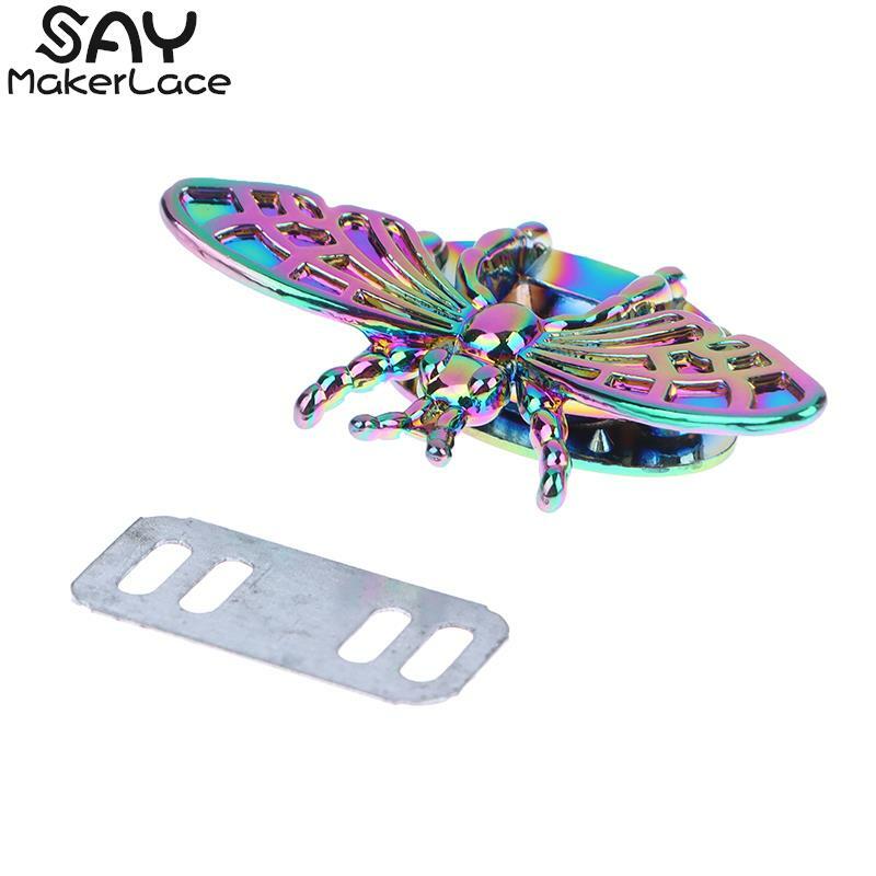 1pcs Metal Colorful Bee Shape Turn Lock Fashion Clasp Clip Hardware Leather Crafts Accessories Hardware For Handbag Luggage