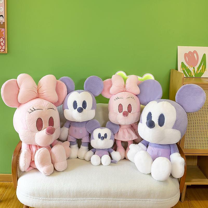 45/60/75cm Disney Kawaii topolino farcito peluche bambola Minnie Mouse peluche cartone animato Anime compleanno natale regalo per bambini