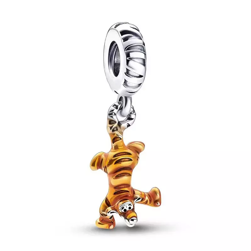 Disney Cartoon Character Winnie The Pooh Piglet Tigger DIY Beaded Jewelry Accessories Cute Pendant Beads for Jewelry Making