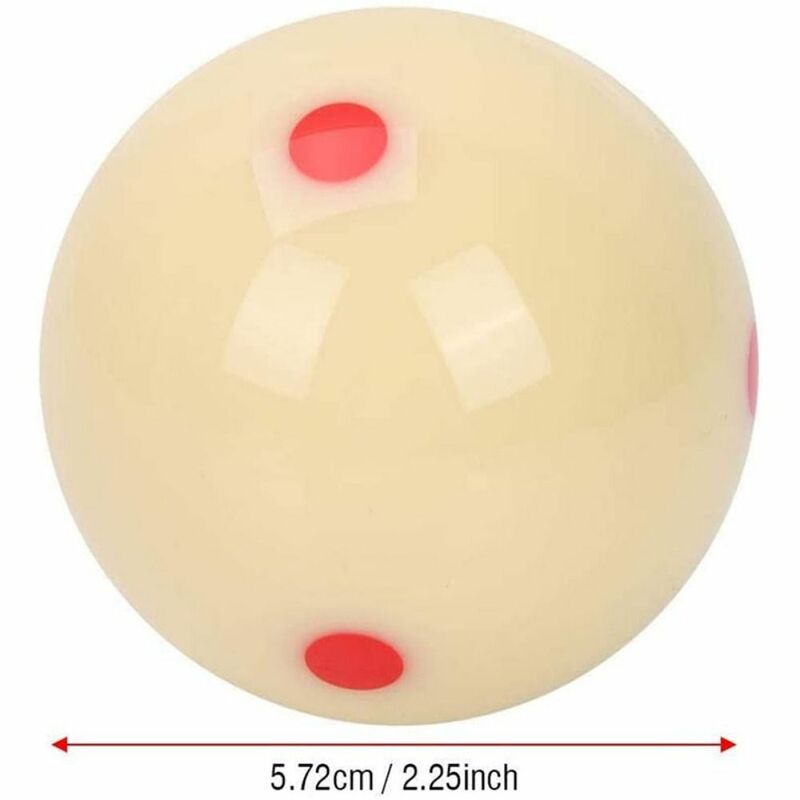 Bola de Taco de cabeza americana, Bola de entrenamiento duradera de punto rojo y azul, accesorio de billar, 57,2mm