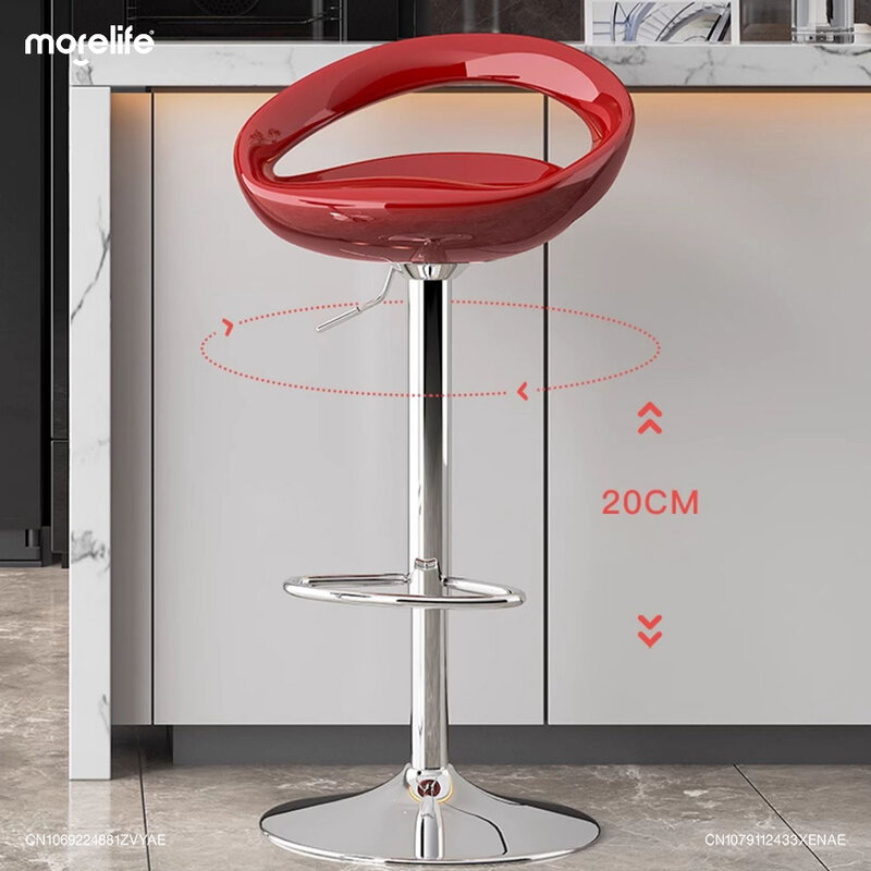 Kursi Bar Nordic, dapur rumah tangga bangku kaki tinggi ringan mewah kreatif Modern minimalis mengangkat kursi konter toko kopi