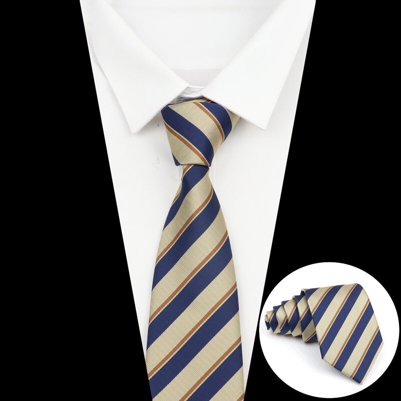 Corbata a rayas de 8cm para hombre, corbatas clásicas de negocios, regalo de Año Nuevo, accesorios de oficina, disfraz, uso diario, fiesta de boda