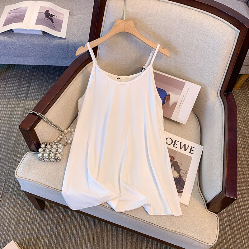 Top holgado de algodón para mujer, camiseta lisa y sencilla de talla grande, 150Kg, color blanco y negro, 6xl, 7xl, 8xl, 9xl, 129