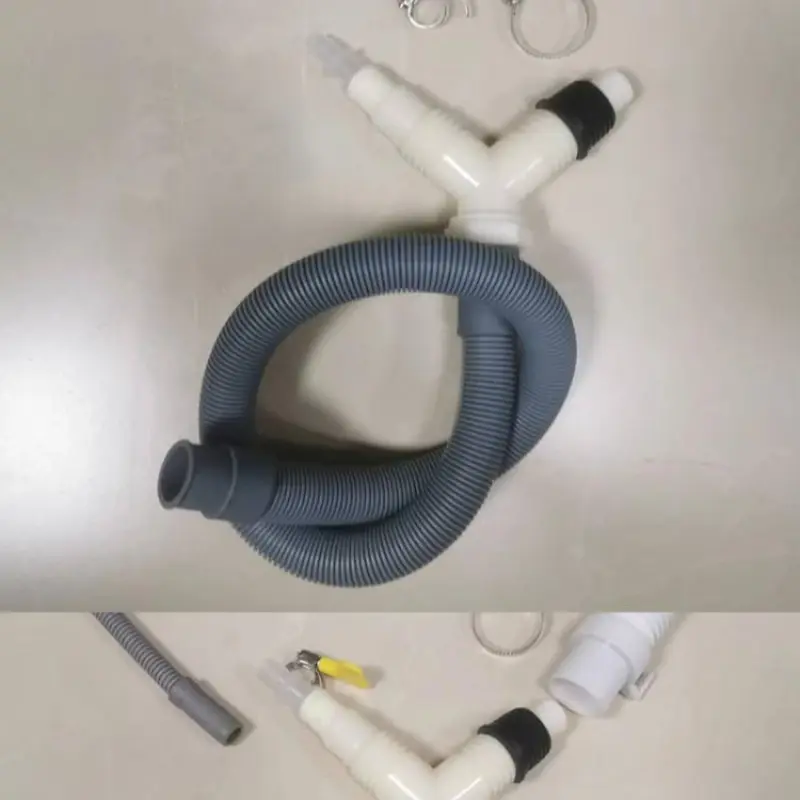 Drainage tee adapter drainage  pipe fitting for washing machine dryer drain With extended drainage hose