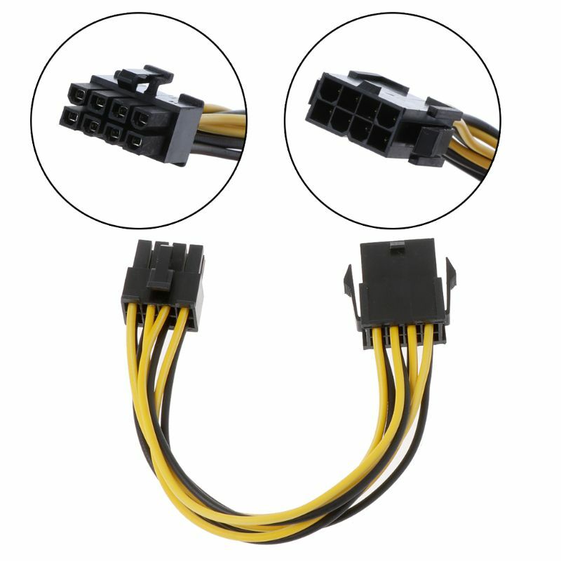 8-Pin-Stromverlängerungskabel 8-Pin-EPS (für auf 8-Pin-EPS (F) 7,9 Zoll Gelb