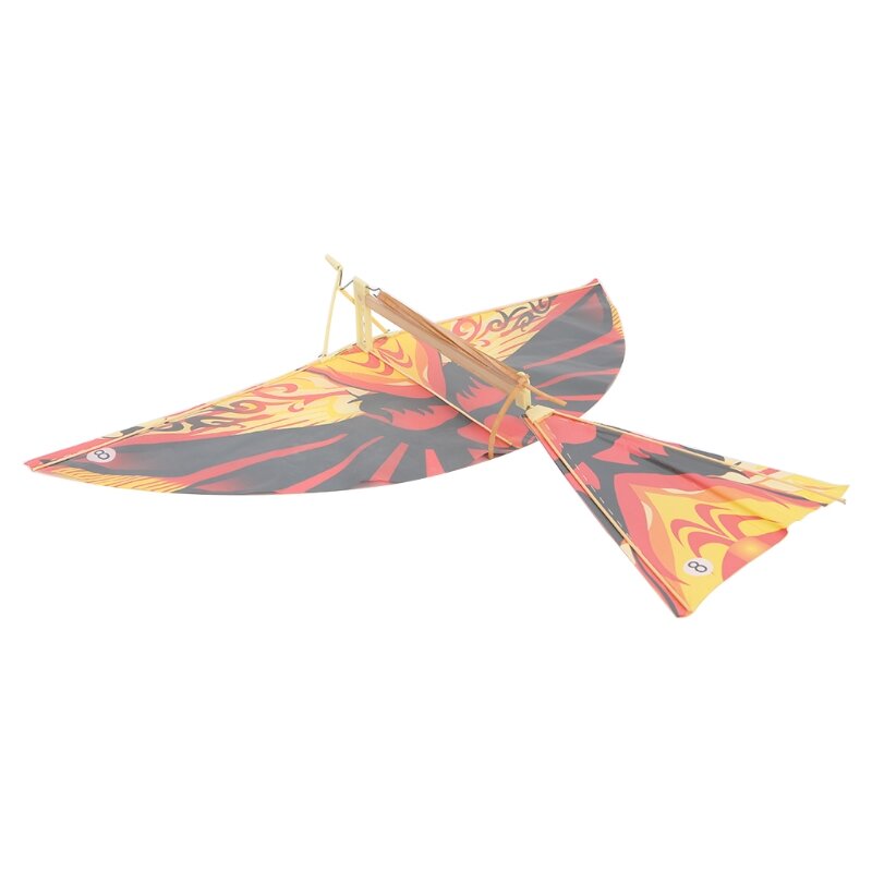 10 個弾性ゴムバンド動力飛行鳥凧面白い子供のおもちゃギフト屋外ドロップシップ