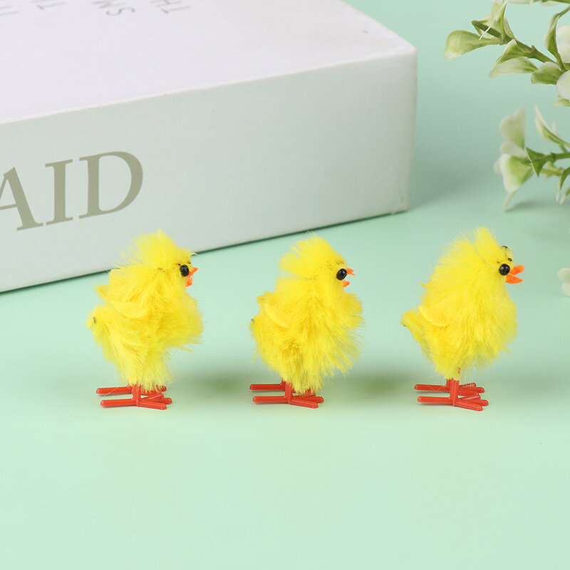 60 шт., пасхальные мини-игрушки в виде желтых цыплят