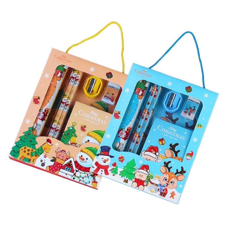 Christmas Goody Bag Stationery Stuffers Pencils Christmas Theme Stationery Sets