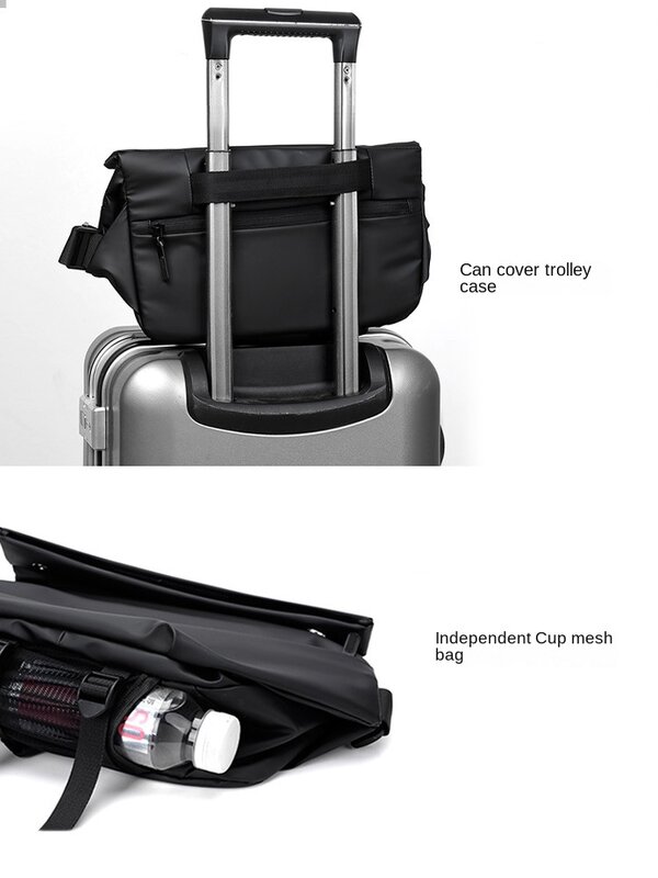 Мужская велосипедная сумка QINNXER, модная брендовая сумка через плечо, многофункциональная мотоциклетная Функциональная сумка, нагрудная сумка, почтовая сумка