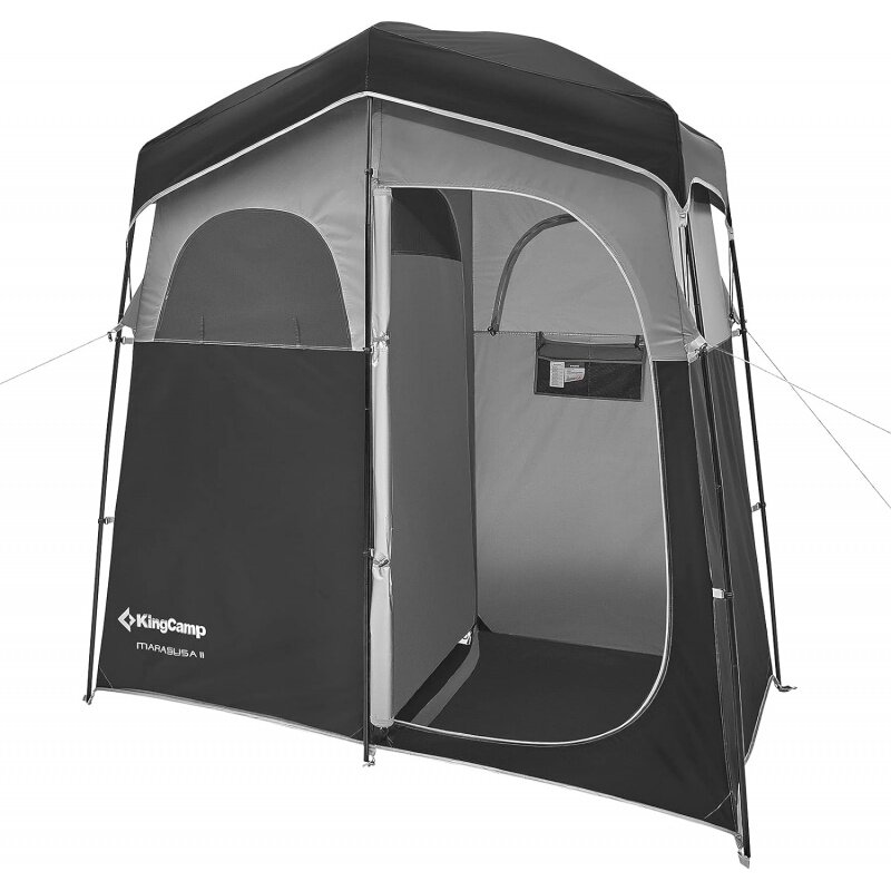 Туристическая душевая палатка Kingcamp, большая компактная уличная палатка для смены пола