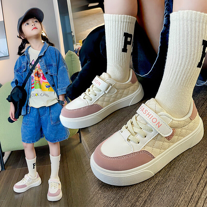 Calçado esportivo infantil de sola macia, tênis casual para meninos e meninas, tamanho 26-37, moda infantil, novo para primavera e verão
