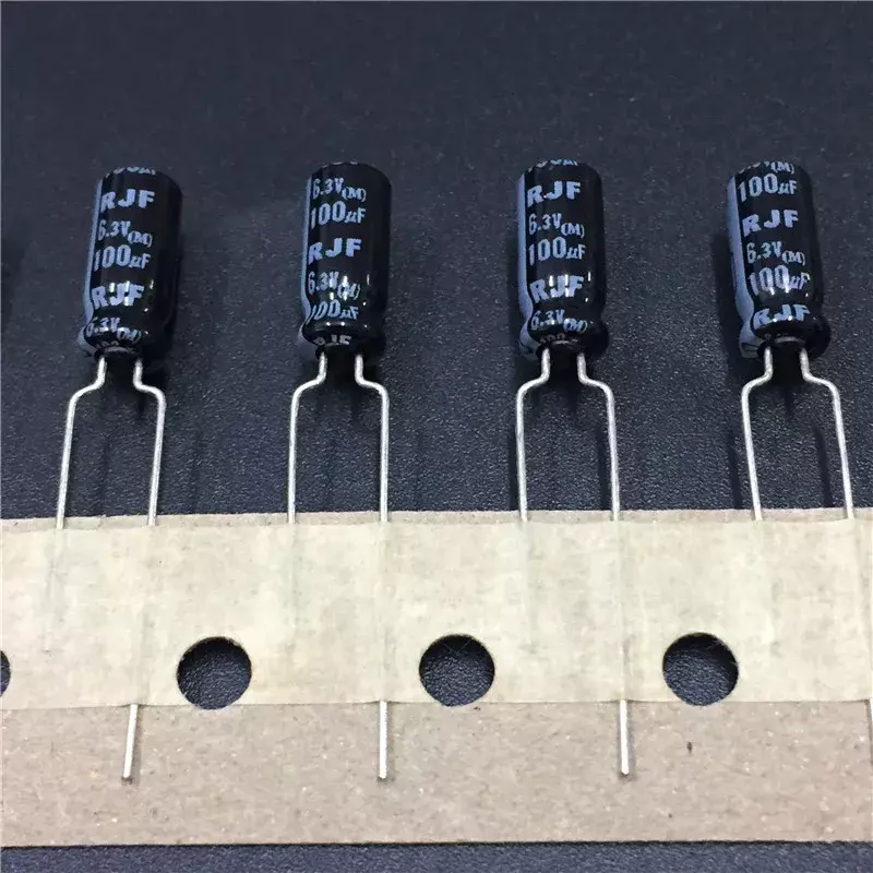 100 Pcs 100 Uf 6.3V Japan Elna Rjf Serie 5X11 Mm 6.3V100uF Super Lage Impedantie Hoge Betrouwbaarheid condensator Voor Audio