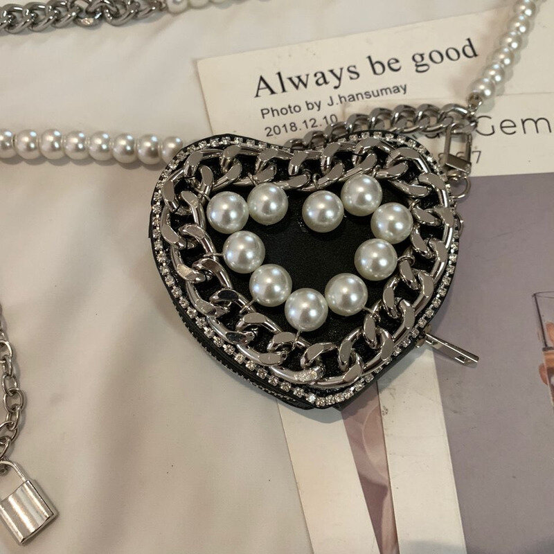 Seta di cocco 2024 estate nuova borsa a catena di lusso perla acqua diamante Super Flash moda Versatile borsa a tracolla borsa per telefono