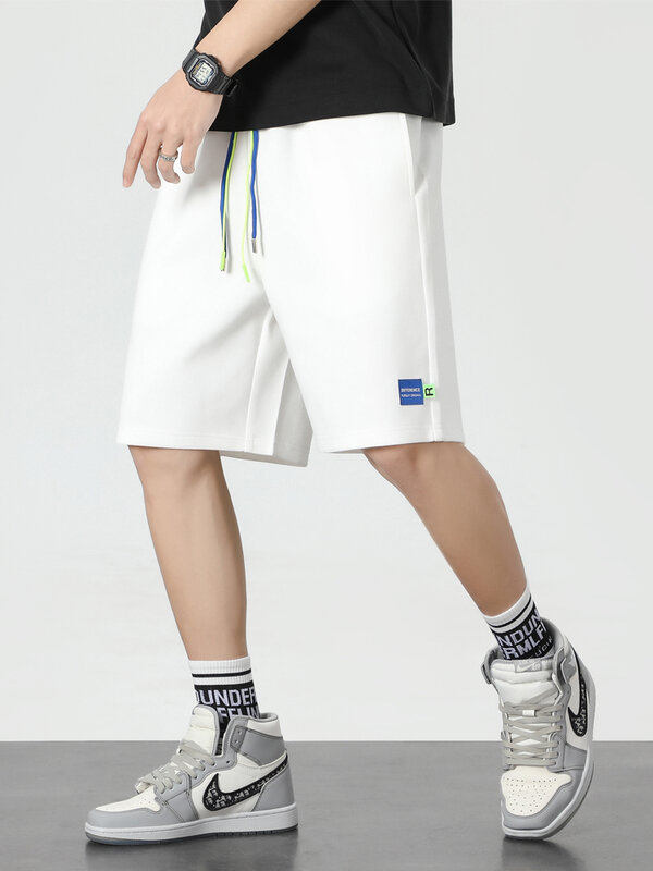 Celana olahraga pria, musim panas celana pendek katun kasual ukuran besar Hip Hop modis celana pendek longgar 8XL