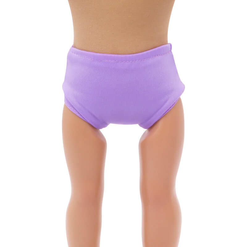 Ropa interior de muñeca americana de 18 pulgadas, calzoncillos de estrella de Color sólido para bebé recién nacido y OG de 43cm, juguete para niña rusa