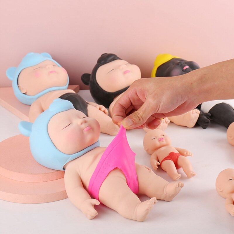 Miękka zabawka TPR lalka wolno rosnąca gniotka wyciśnij Fidgets gadżet antystresowy