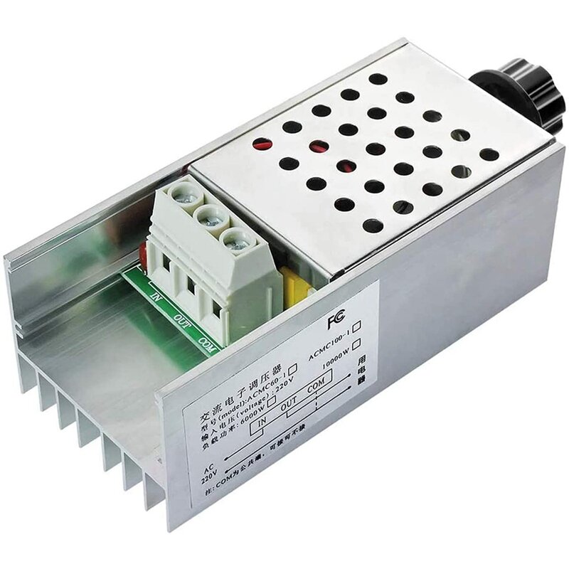 10000W 25A Speed Controller High Power SCR Voltage Regulator Dimmer Switch Speed Temperature Control Thermostat AC 220V