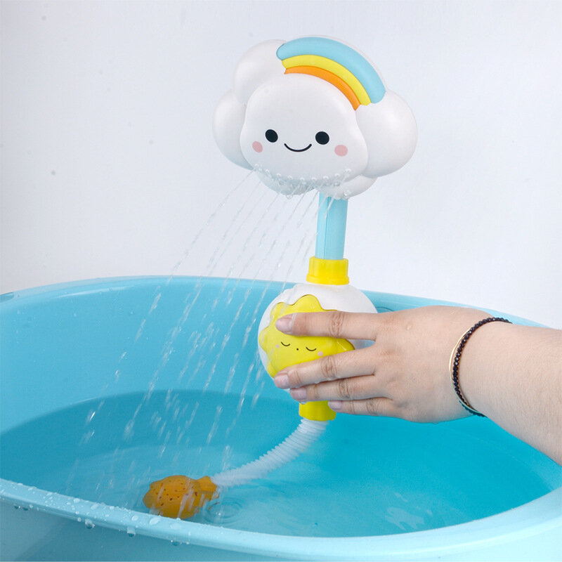 Crianças engraçadas nuvens modelo brinquedos de banho bebê água jogo esguicho sprinkler banheiro brinquedos spray de água brinquedos presente de aniversário para crianças