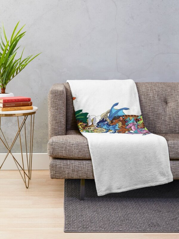 Couverture simple de jet de libellules d'ailes de feu, couvertures décoratives de sofa, canapés de décoration