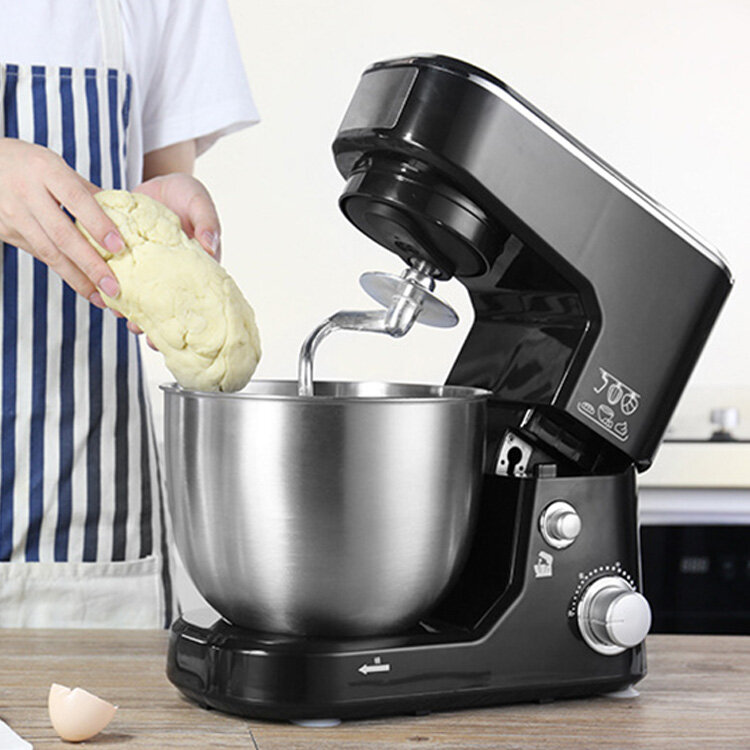 5L 1000W Commercial Electric Spiral Kitchen Robot Multifunction Food Processor Stand Bread Dough Mixer