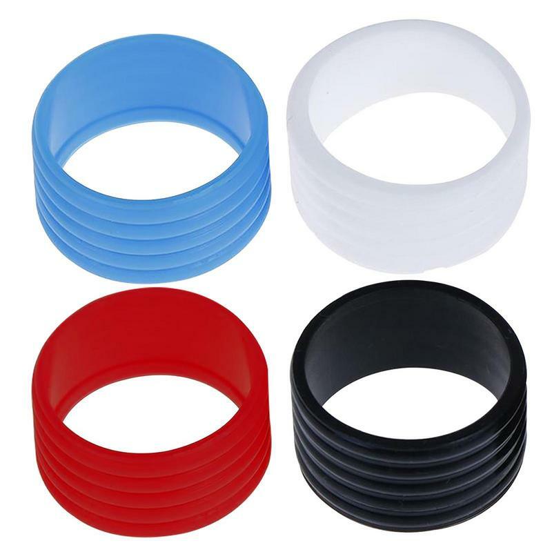 1Pcs Rubber Tennis Racket Grip Sealing Ring Tennis Racket Handle Rubber Ring Band Over grips Fixed Stretchy Sports Accessories