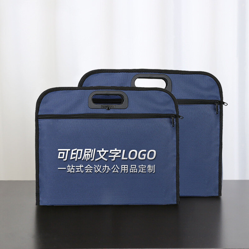 مقاوم للماء حقيبة قماش المحمولة عالية السعة A4 حقيبة مستندات الرجال ملف الاجتماع تنظيم حزمة الأعمال تخزين حقائب اليد