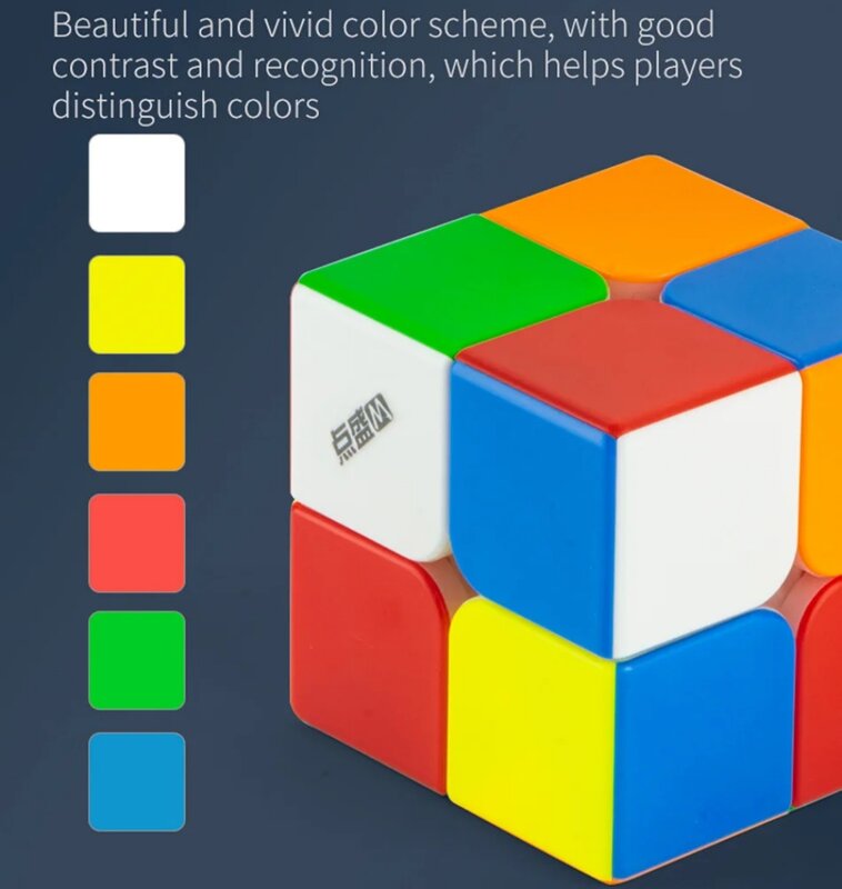 Diansheng-magic cube 2 m ، 2x2x2 ، لغز سرعة احترافي ، مغناطيسي ، لعبة تعليمية