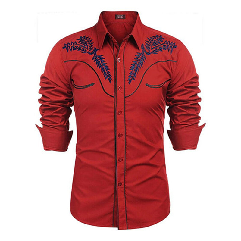 Outwear Shirt Button Down lässig Revers Langarm Druck Retro-Shirts Tops Vintage für Männer Mode hohe Qualität
