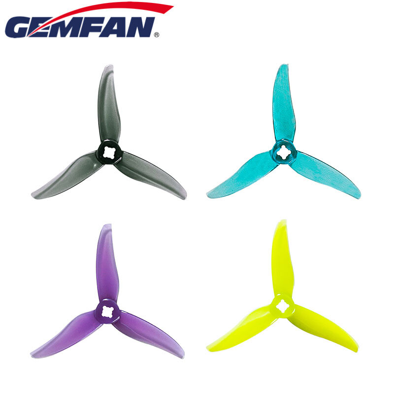 4pair Gemfan Hurricane 3520 3.5X2X3 3.5inch 3-Blade CW CCW PC Propeller for RC FPV Remote Control Racing Drones Parts DIY