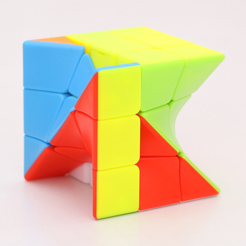 Cubo mágico de velocidad para niños, cubos de rompecabezas trenzados de colores, juguete de desarrollo de inteligencia profesional, educativo, 3x3