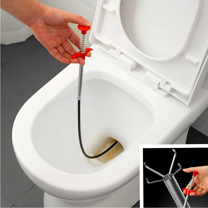 Kitchen Sink Cleaning Pipe Plunger and Sinks Sewer Toilet Unclogging With Grab Handle Factory Supply Four-jaw Pickup Unblocker