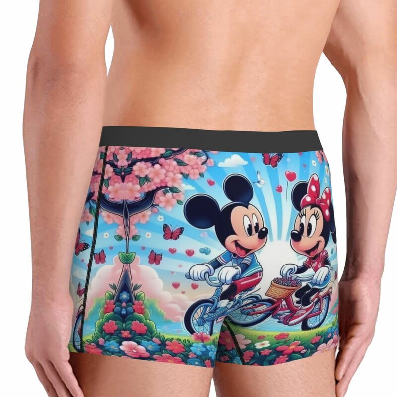 Celana dalam pendek, celana dalam lembut, pakaian dalam motif kartun, untuk Homme, Disney The Mickey Mouse