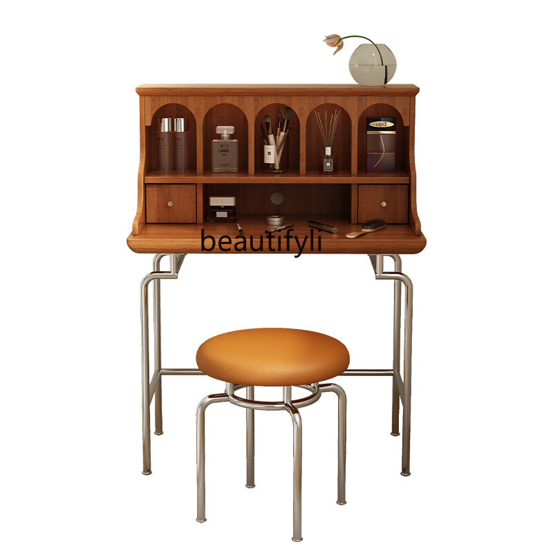 Penteadeira romana francesa, maquilhagem retro do quarto de Cherrywood, mesa minimalista moderna