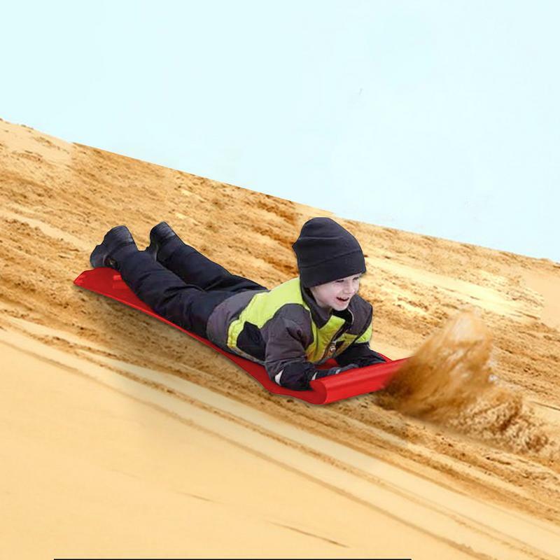 Tapete de trenó portátil Rolling Snow Slider de alta velocidade, leve flexível, equipamento de trenó para adultos, praia, grama