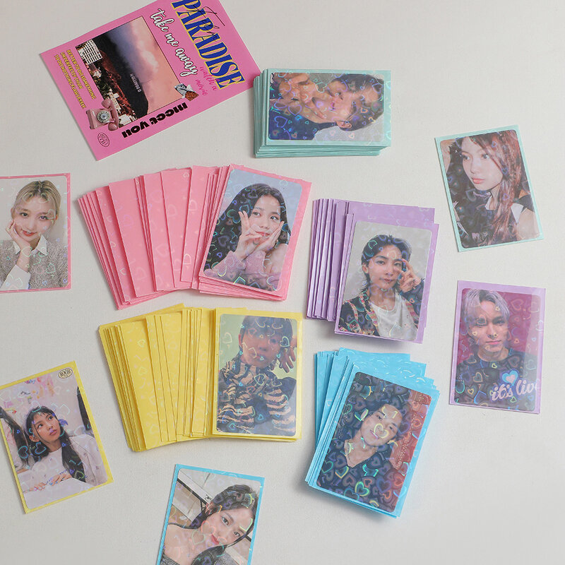 Tas Kartu Kpop, 20 buah/pak tas penyimpanan pelindung kartu foto, kartu idola Kpop