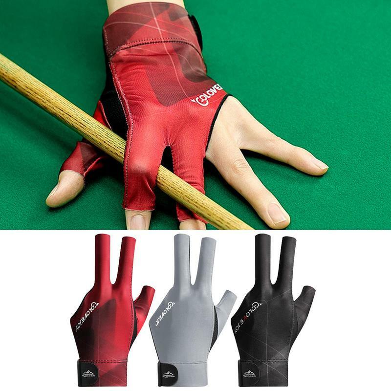 Sarung tangan biliar Anti selip sarung tangan 3 jari sarung tangan biliar sarung tangan biliar profesional aksesoris bilyar berkualitas tinggi