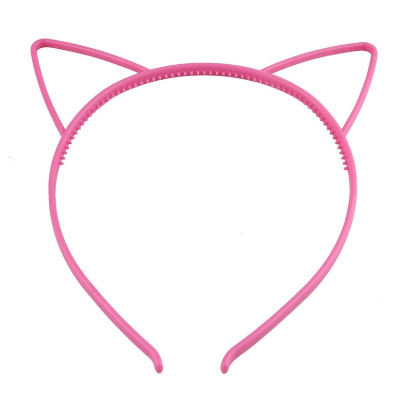 Diademas con orejas de gato para niñas, accesorios para el cabello de fiesta, prácticos, dentados, dientes de plástico