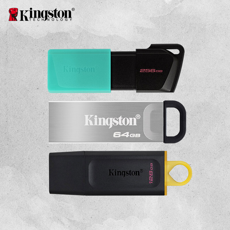Kingston-Clé USB 3.2 pour ordinateur, support à mémoire de 64 Go, 128 Go, 256 Go, livraison gratuite