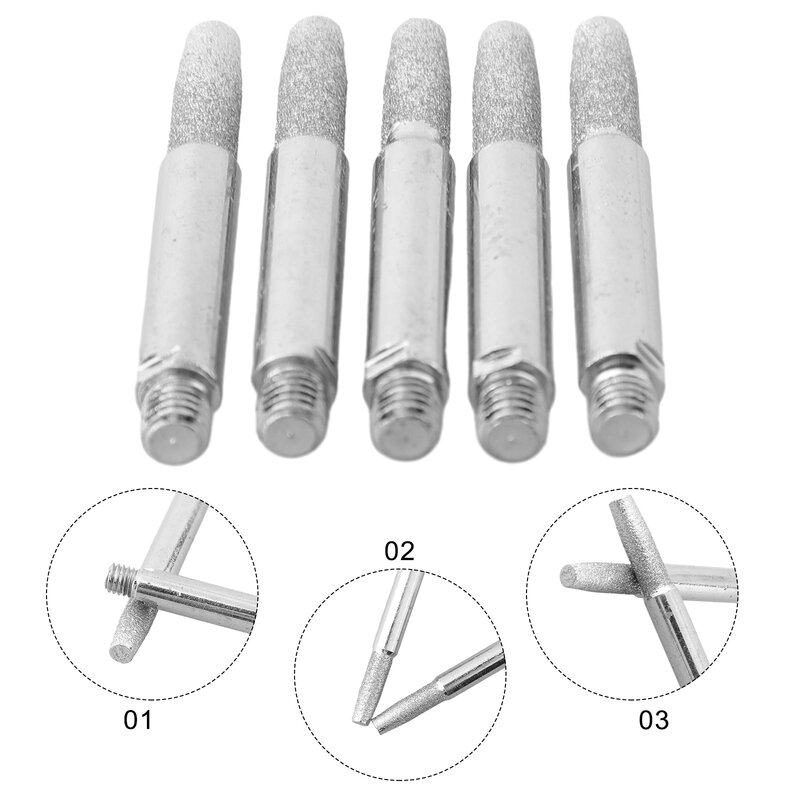 Premium Coated Grinding Head  5pcs Tungsten Carbide Burrs  Suitable for Metal Processing and CNC Machines