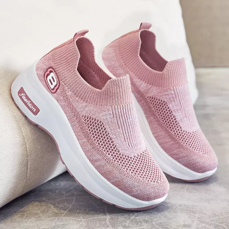 trainers woman sports Height Increasing Platform Shoes Sneakers Women Shoes Breathable Mesh Sports Shoes For Ladies Chunky