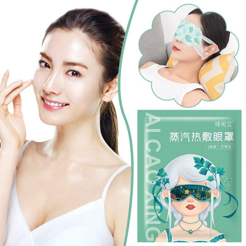 1Pcs Warm Steam Eye Mask Disposable Steam Sleep Mask Massage Hot Compress Remove Eyes Relax Circles Dark Eye Care D2V5