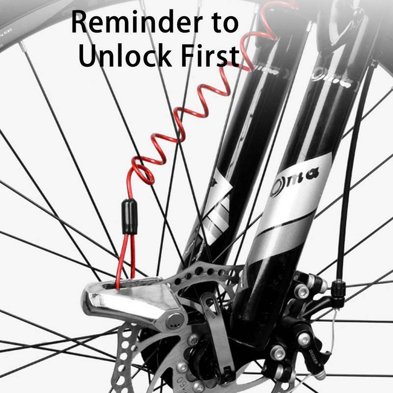 145cm motocicleta scooter de bloqueio a disco lembrete cabo anti roubo proteção disco bloqueio cabo de segurança fio aço primavera capacetes bloqueio