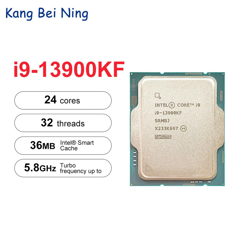 인텔 코어 i9-13900KF i9 13900KF 3.0 GHz 24 코어 32 스레드 CPU 프로세서, 10NM L3 = 36M 125W LGA 1700 게임용 프로세서, 신제품
